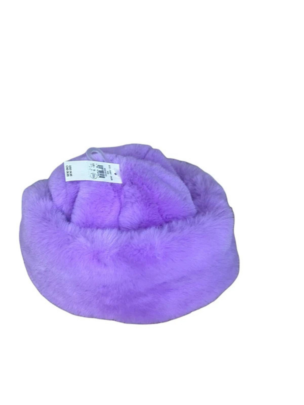 Aerie Purple Faux Fur Bucket Hat One Size NWT Plush Fuzzy Y2K